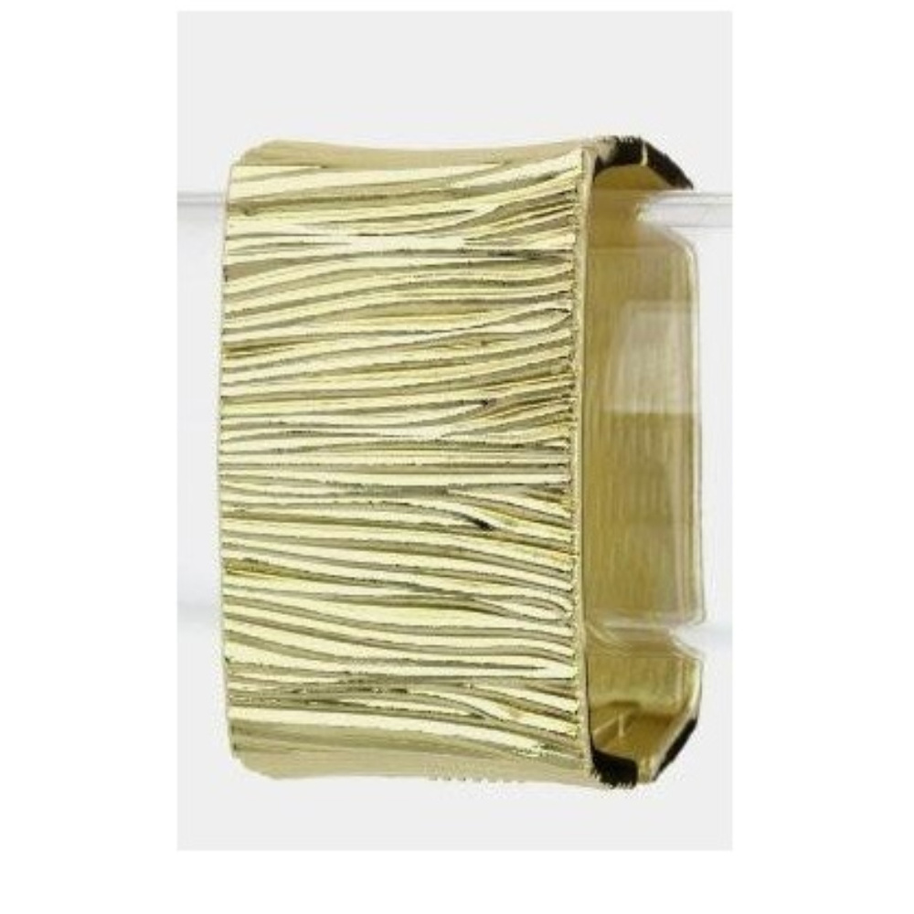 Textured Metal Cuff Bracelet